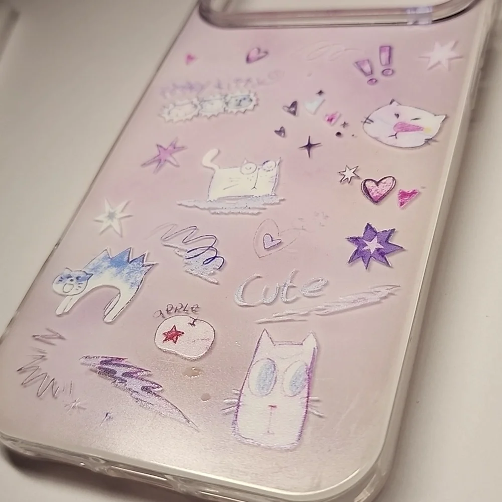Brand new Apple IPhone 17 Pro Max Cute Cat Silicone Phone case